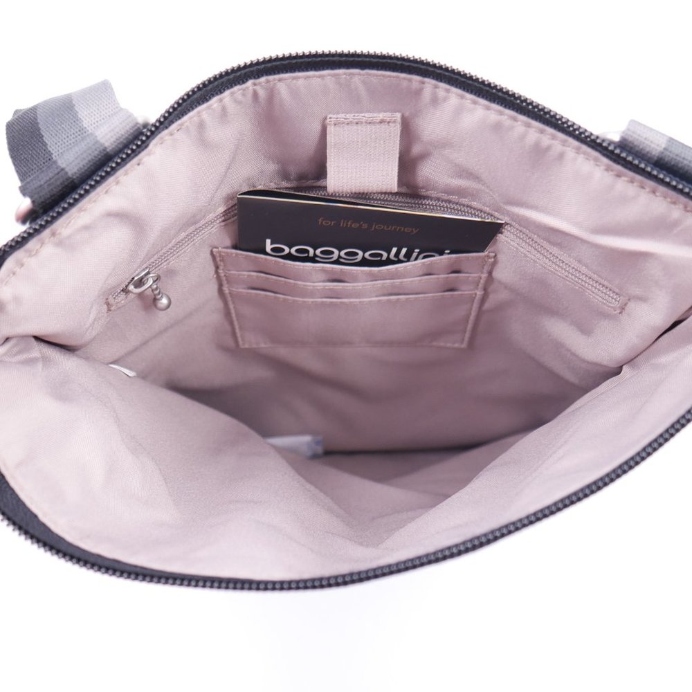 Baggallini Fine Line Slim Crossbody Bagg Purse NEW - Picture 6 of 8